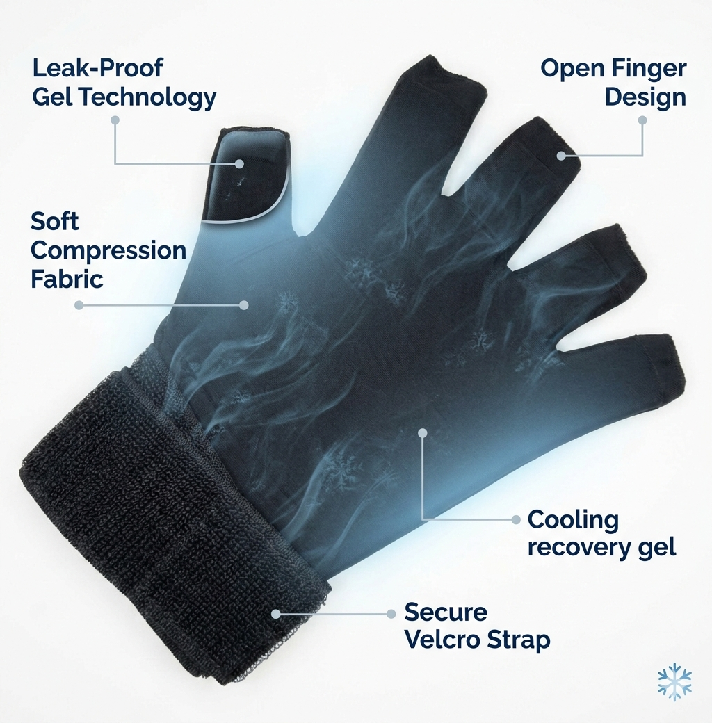 Cooling Compression Glove for Faster Recovery